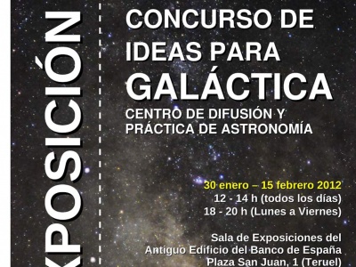 Vista parcial del cartel 'Concurso de Ideas para GALÁCTICA'