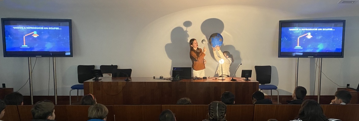 Schoolchildren in Teruel get ahead of the Eclipse